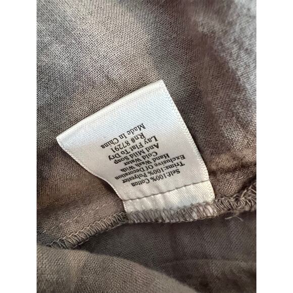 Johnny Was Biya Colorful Floral Embroidered Shirt Gray S - Picture 8 of 8